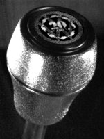 Silver gearshift knob